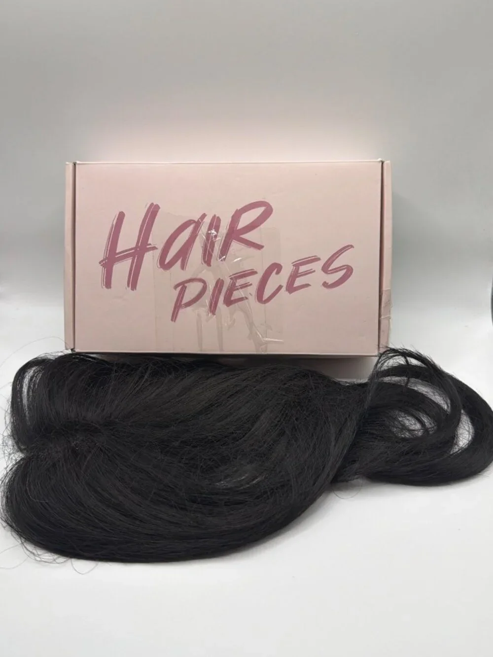 Hairro 14-Inch Human Hair Topper With Clips Natural Black Breathable Base Seamle